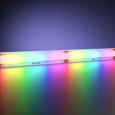 Светодиодная лента 24В COB 18Вт/м 5м IP20 Адресная (SPI) Цветная (RGB) 201250. TM Maytoni