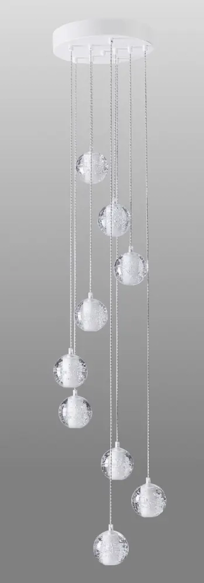 Светильник подвесной Crystal Lux GASPAR SP9 D300 WHITE 1870/309