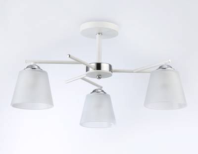 Светильник подвесной TR303202/3 WH/CH/FR белый/хром/белый матовый E27*3 max 60W D550*260