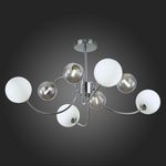 SLE220912-08 Люстра потолочная Хром/Белый, Дымчатый G9 8*5W