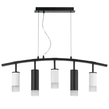 LR7353638721 Люстра RULLO 5х50W GU10 ЧЕРНЫЙ/БЕЛЫЙ (571735+214436-3+214487-2+202431-5)