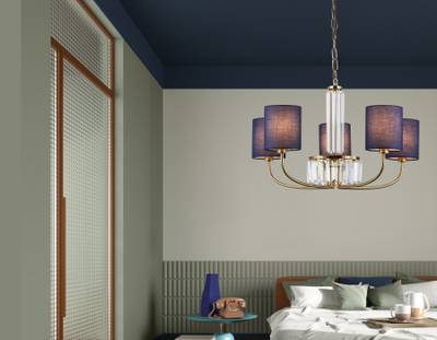 Светильник подвесной LH71271/5 BS/DB латунь/темно синий E14/5 max 40W D650*840