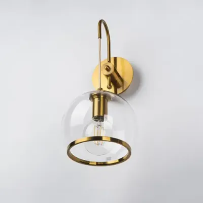 729611 Бра SFERICO 1х40W E27 ЛАТУНЬ/ПРОЗРАЧНЫЙ Lightstar