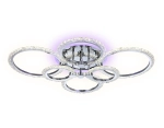 Потолочный светодиодный светильник с пультом FA413/4+2 CH хром 132W 840*600*120 (ПДУ РАДИО 2.4G)