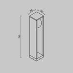 Уличный настенный светильник Slate 3000К 10Вт IP65 O483FL-L10GF3K. TM Maytoni