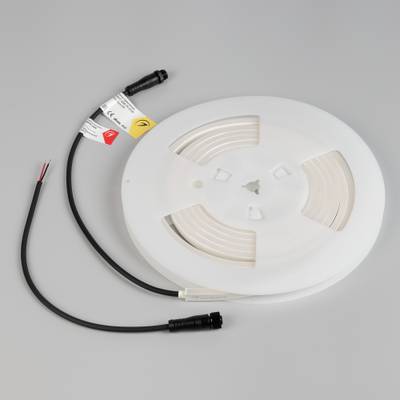 Лента герметичная WAVE-SIDE-PU-A120-06x12mm 24V Warm3000 (8 W/m, IP68, 3m, wire x1) (Arlight, Вывод прямой, 3 года)