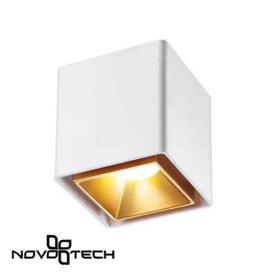 358488 OVER NT20 234 белый/золото Светильник накладной IP20 LED 4000K 10W 220V RECTE