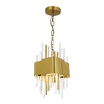 SL1633.203.04 Люстра подвесная ST-Luce Матовое золото/Матовое золото,Прозрачный E14 4*40W