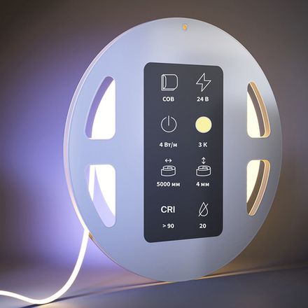 Светодиодная лента Ultra 24В COB 4Вт/м 3000К 5м IP 20 201065. TM Maytoni