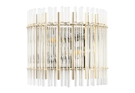 Бра Crystal Lux AURELIO AP2 GOLD+CHROME/TRANSPARENT 0210/402