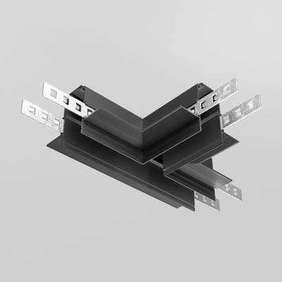 Коннектор Т-образный Exility встраиваемый под ГКЛ 9,5мм, черный, TRA034CT-42B. TM Maytoni
