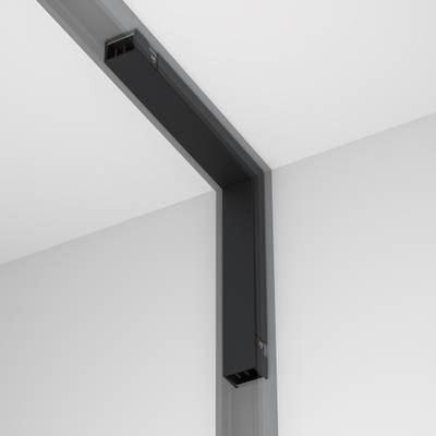 Коннектор питания угловой внутренний Basity, черный, TRA172ICPC-1B. TM Maytoni