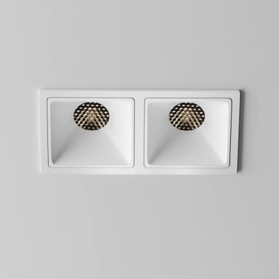 Встраиваемый светильник Альфа / Alfa LED 20 Вт 4000 К 50°, DL043-02-10W4K-SQ-W-1. TM Maytoni