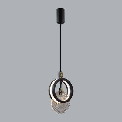 5421/17L HIGHTECH ODL_EX25 105 черный/золото/металл/стекло Подвес LED 17W 3000K 986Лм MERCURY
