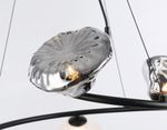 Светильник подвесной LH15003/6 BK/FR/SM черный/белый матовый/дымчатый G9*6 max 40W D630*1150