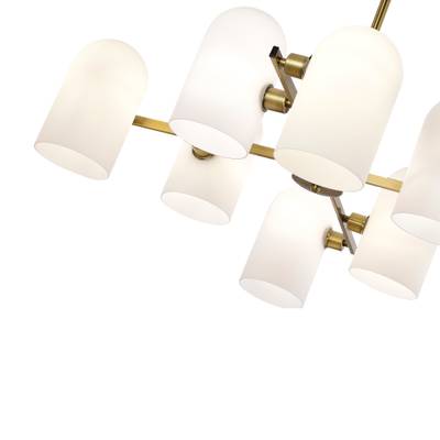 SLE1047-302-08 Люстра потолочная Бронза/Молочно-белый E14 8*40W