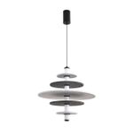 8295/14AL LEDIO черный/светло-серый/темно-серый, металл/фетр/акрил Подвес LED 14W 3000K 220V FELTA