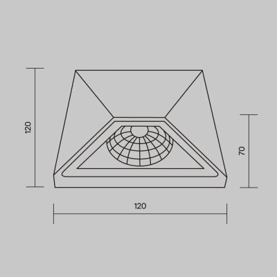 Архитектурная подсветка Бикман / Beekman 3000К 6Вт IP54, O577WL-L5B. TM Maytoni