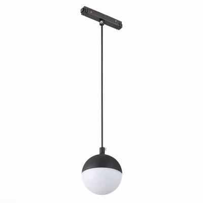 ST358.433.07 Магнитный трековый светильник подвесной Черный LED 1*7W 3000K 520Lm Ra&gt;80 120° IP20 D90xH90 48V