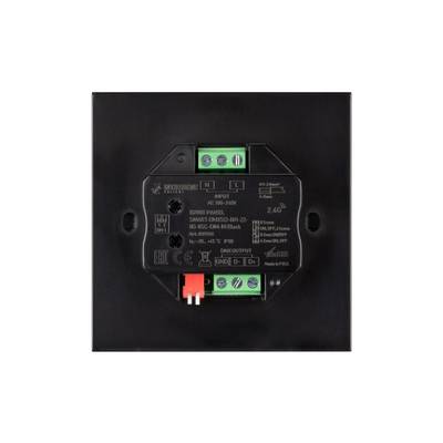 INTELLIGENT ARLIGHT Кнопочная панель SMART-DMX512-801-22-8G-8SC-DIM-IN Black (230V, 2.4G) (IARL, IP20 Пластик, 5 лет)