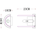 Настенный светильник Arte Lamp SECUNDA A1003AP-1CC, 1хE14