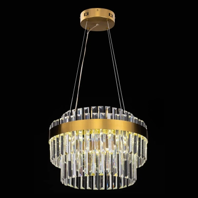 Citilux Sheldon CL339143 LED Люстра хрустальная с пультом Бронза