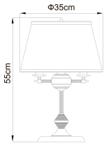 Декоративная настольная лампа Arte Lamp ALICE A3579LT-3AB, 3хE14
