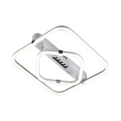 7665/64LS MITRA LED SN Светильник пластик/белый LED 64Вт 3000-4000-6000K 545х505 IP20 пульт ДУ TRECKY
