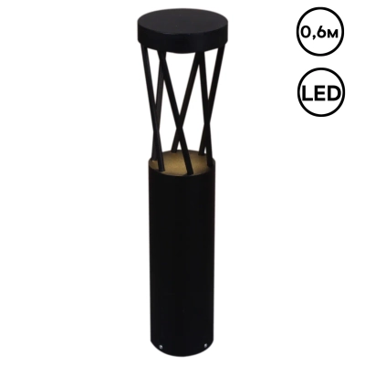 09973-0.7-001KT 0,6M LED12W BK фонарь Reluce, LED