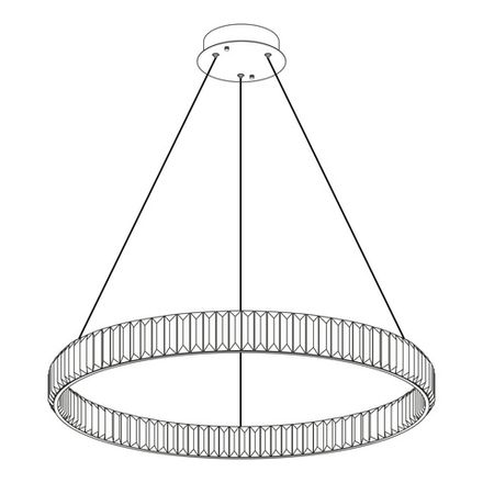 Citilux Чезаре CL338181 LED Люстра хрустальная с пультом Хром