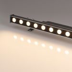 Линейный прожектор AR-LINE-500-12W Warm3000 (GR, 15 deg, 230V) (Arlight, IP65 Металл, 3 года)