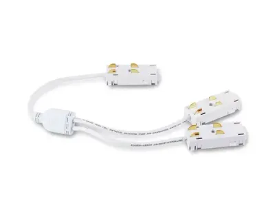 Коннектор питания T-образный для шинопровода Magnetic 220V GL1113 WH белый 250*150*18