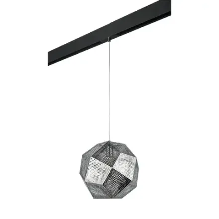 PRO724114 Светильник д/1-фазн трека FERMO 1х40W E27 ХРОМ/ЧЕРНЫЙ (724114+595007) Lightstar