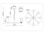 Светильник светодиодный подвесной LH11109/8 WH/FR белый/белый матовый 28W 3000K D720*280