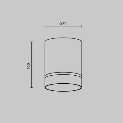 Потолочный светильник Orlo 4000K 1x9Вт 120°, C085CL-9W4K-B. TM Maytoni
