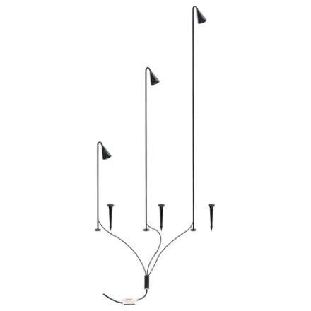 Грунтовый светильник Arte Lamp MULIPHEIN A1084PA-3BK, 3хLED