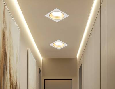 Светильник встраиваемый TN52338 SWH/SGD белый песок/золото песок GX53 max 12W 115*115*25