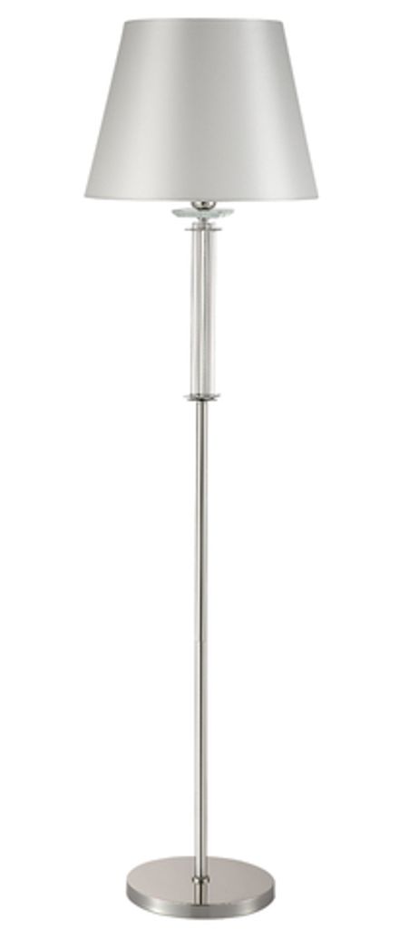 Торшер Crystal Lux NICOLAS PT1 NICKEL/WHITE 3400/601