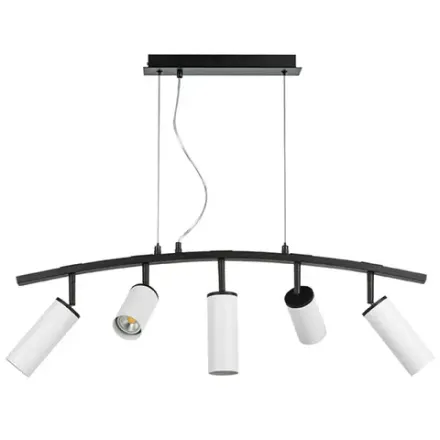 LR735362863 Люстра RULLO 5х50W GU10 ЧЕРНЫЙ/БЕЛЫЙ (571735+214436-2+214486-3)