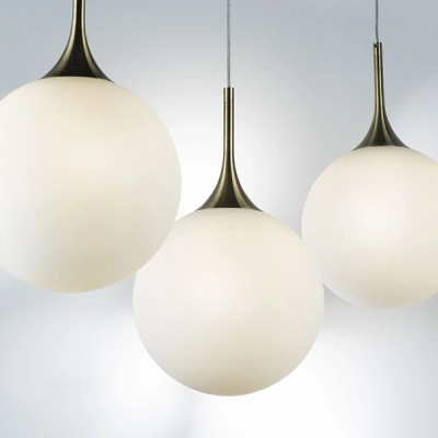 813031 Подвес GLOBO 1х40W E14 electroplating bronze/white Lightstar
