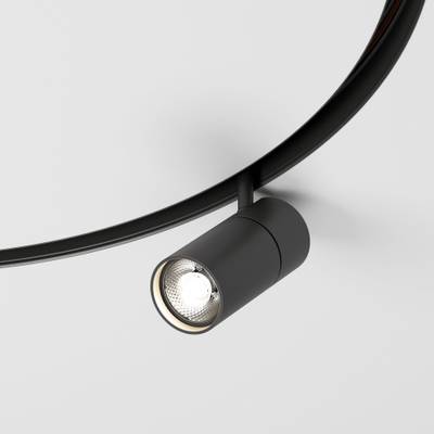 Slim Magnetic Трековый светильник для радиусного шинопровода 12W 4200K Comfi чёрный Ø 800мм 85188/01