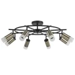 LR7183181 Люстра RULLO 8х50W GU10 ЧЕРНЫЙ/БРОНЗА (571718+214431-8+202431-8)