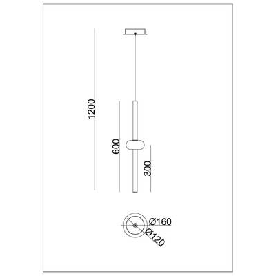 Подвесной светильник Arte lamp RIGLA A6838SP-12SM, 1хLED