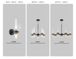 Светильник настенный LH55355/2 BK/CGD/CL черный/золото/прозрачный G9/2 max 30W 150*100*320