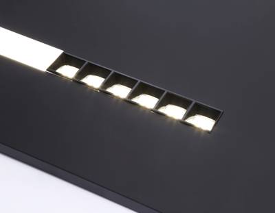 Светодиодная панель в стиле техно DPS1071 BK черный 48W 4000K 175-265V IP20 4080LM 595*595*14