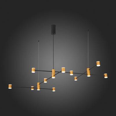 SL1596.423.22 Светильник подвесной ST-Luce Золотистый, Черный/Белый LED 22*3W 3000K