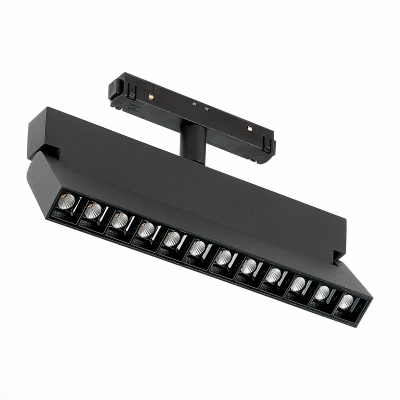 ST362.436.12 Магнитный трековый светильник Черный LED 1*12W 3000K 1 009Lm Ra>80 36° IP20 L219xW22xH134 48V