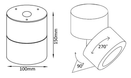 Светильник потолочный Crystal Lux CLT 412C BL 1400/158
