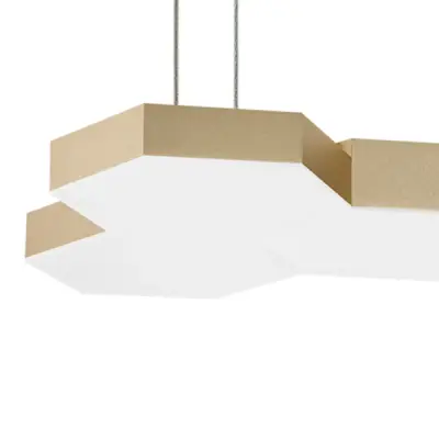 750263 Люстра подвесная FAVO LED-80W 3840LM Satin Gold 4000K Lightstar