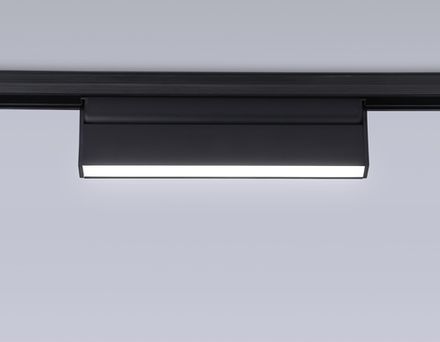 Светильник светодиодный трековый для шинопровода Magnetic GL4062 BK черный IP20 12W 4200K 48V 223*22*105